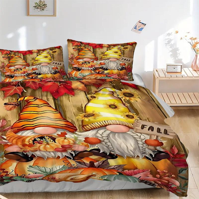 3pc Autumn Gnome Fall Festival Home Decor Bedding Set-Universal Three-Piece Suit for Bedroom,Guest Room,Living Room 1160a 135x200cm
3pc Autumn Gnome Fall Festival Home Decor Bedding Set-Universal Three-Piece Suit for Bedroom,Guest Room,Living Room 1160a 135x200cm