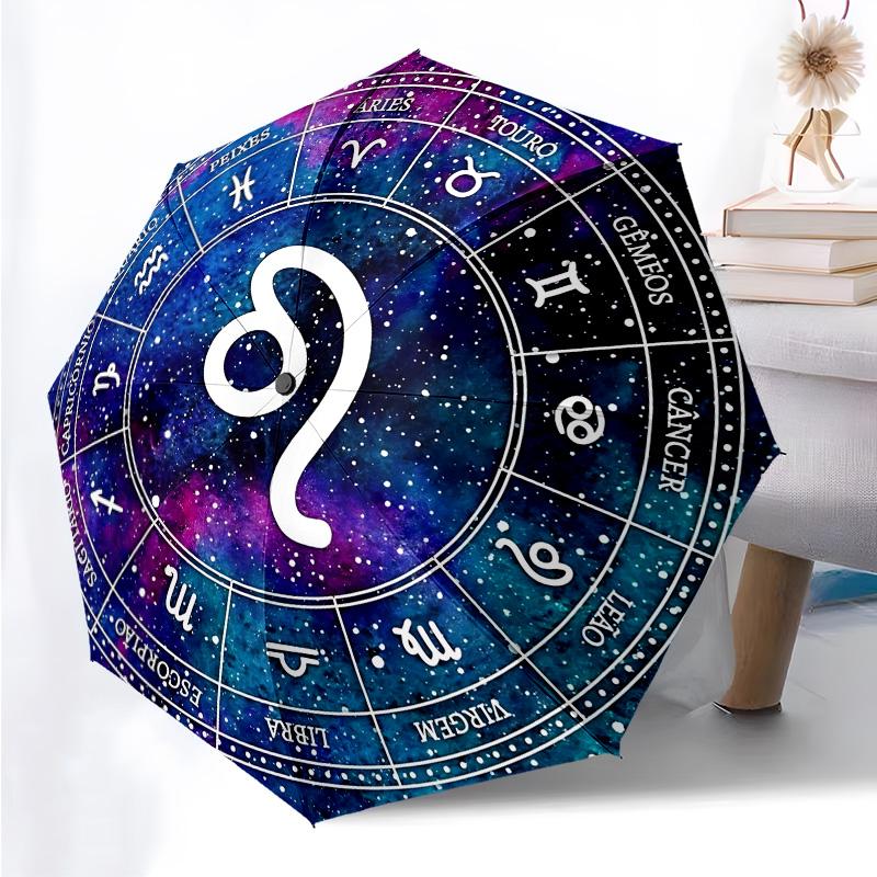 Twelve Constellations Folding Umbrella Fashion Auto-Open 8 Iron Ribs Plastic Handle Foldable Sunshade Perfect Christmas Gifts
Twelve Constellations Folding Umbrella Fashion Auto-Open 8 Iron Ribs Plastic Handle Foldable Sunshade Perfect Christmas Gifts