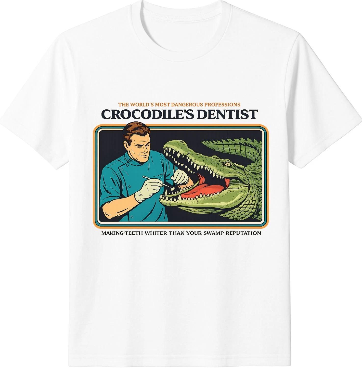 World’s Most Dangerous Job - Crocodile Dentist Graphic Tee Gift Unisex T-Shirt M
World’s Most Dangerous Job - Crocodile Dentist Graphic Tee Gift Unisex T-Shirt M