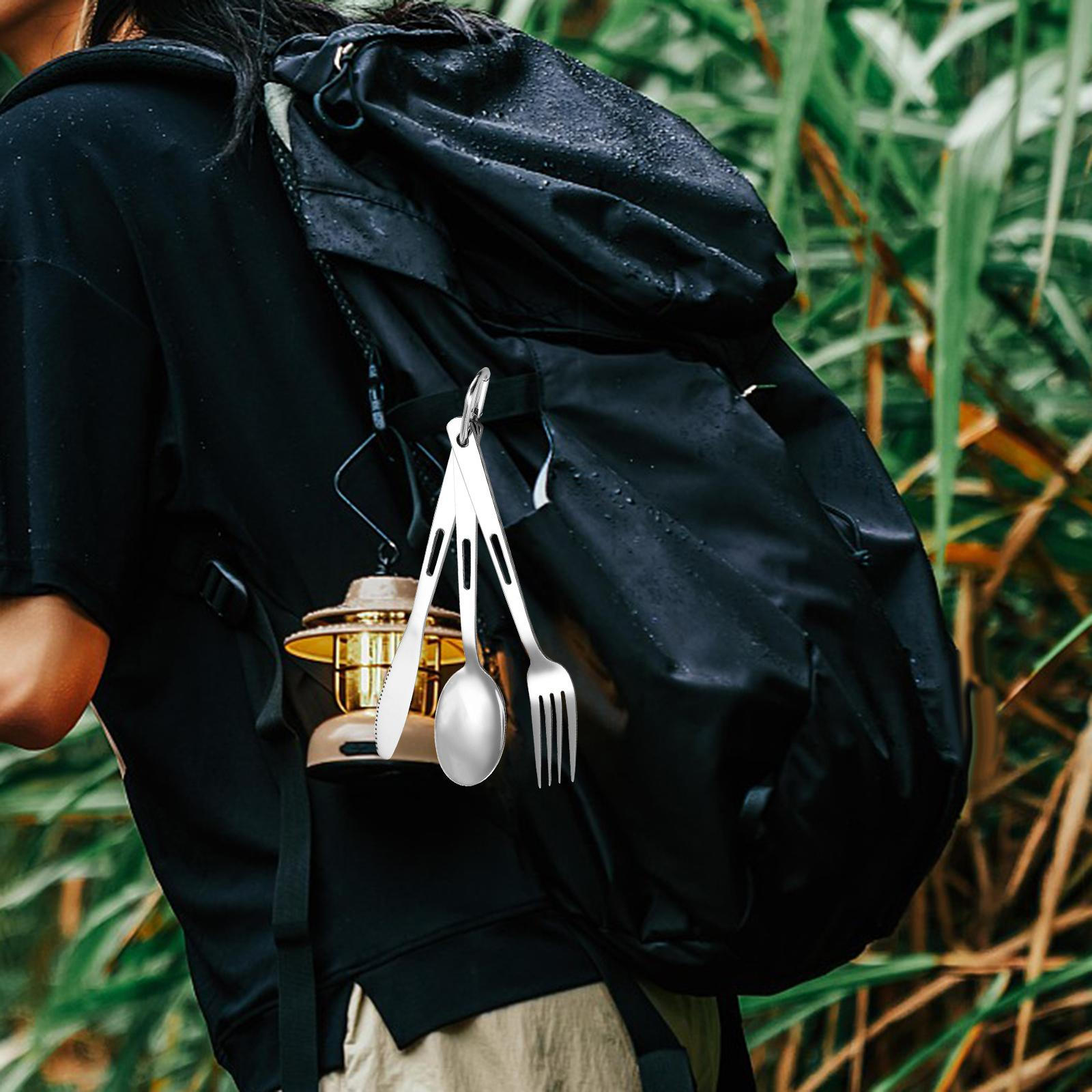 Набор столовых приборов для кемпинга, уличная посуда, портативная ложка, вилка из нержавеющей стали, многоразовая посуда
Набор столовых приборов для кемпинга, уличная посуда, портативная ложка, вилка из нержавеющей стали, многоразовая посуда