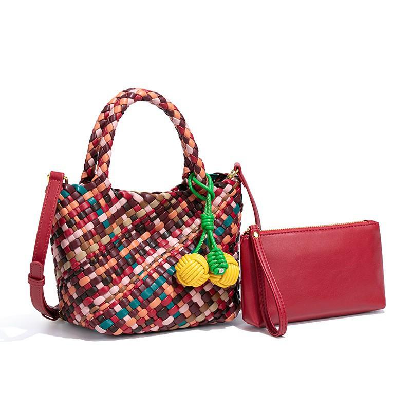 Original Niche Design Rainbow Woven Bag Dopamine Candy-colored Hand-carried Vegetable Basket Single-shoulder Cross-slung Tote
Original Niche Design Rainbow Woven Bag Dopamine Candy-colored Hand-carried Vegetable Basket Single-shoulder Cross-slung Tote