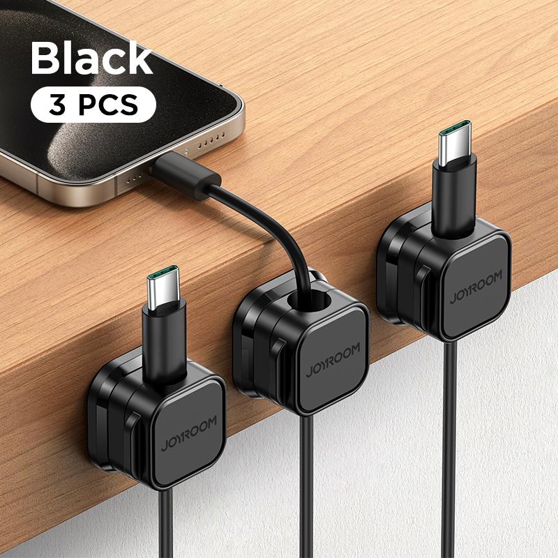 Joyroom Magnetic Cable Clips Cable Smooth Adjustable Cord Holder Under Desk Cable Management Wire Keeper Cable Organizer Holder 3 Pcs Black
Joyroom Magnetic Cable Clips Cable Smooth Adjustable Cord Holder Under Desk Cable Management Wire Keeper Cable Organizer Holder 3 Pcs Black