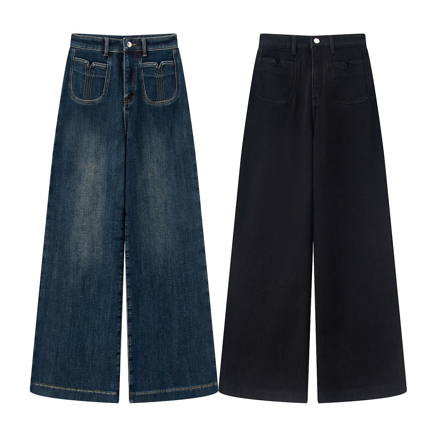 2025 Autumn/Winter Women s High-Waisted Plus Velvet Wide-Leg Floor-Length Jeans M чёрный
2025 Autumn/Winter Women s High-Waisted Plus Velvet Wide-Leg Floor-Length Jeans M чёрный