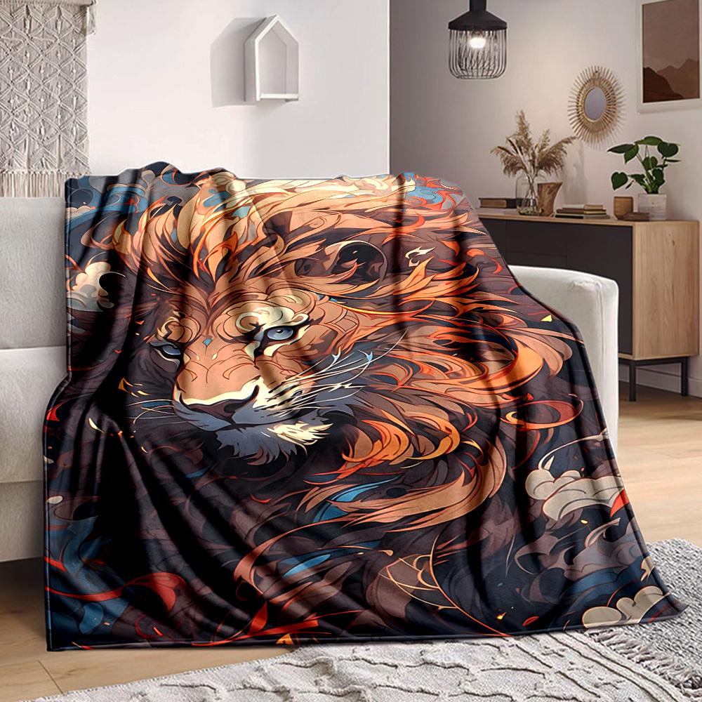 1PC Lion Headscarf Print Blanket, Soft Throw Blanket - Warm & Cozy for Couch, Bed, Office, and Travel yy250912213 75x90cm
1PC Lion Headscarf Print Blanket, Soft Throw Blanket - Warm & Cozy for Couch, Bed, Office, and Travel yy250912213 75x90cm