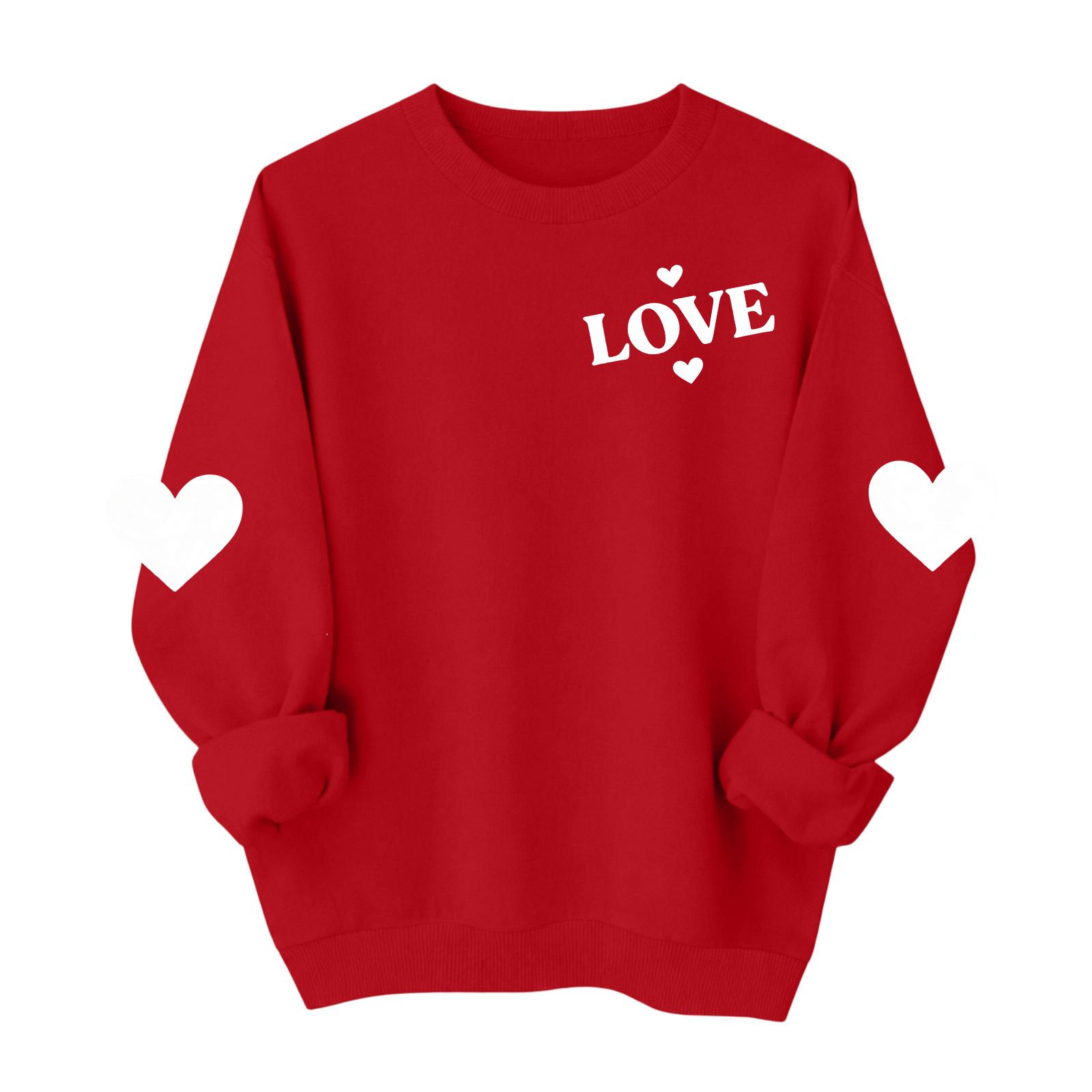Valentines Sweatshirts For Women Love Heart Graphic Pullover R-neck Long Sleeve Tops Valentine s Day Sweatshirt XL
Valentines Sweatshirts For Women Love Heart Graphic Pullover R-neck Long Sleeve Tops Valentine s Day Sweatshirt XL