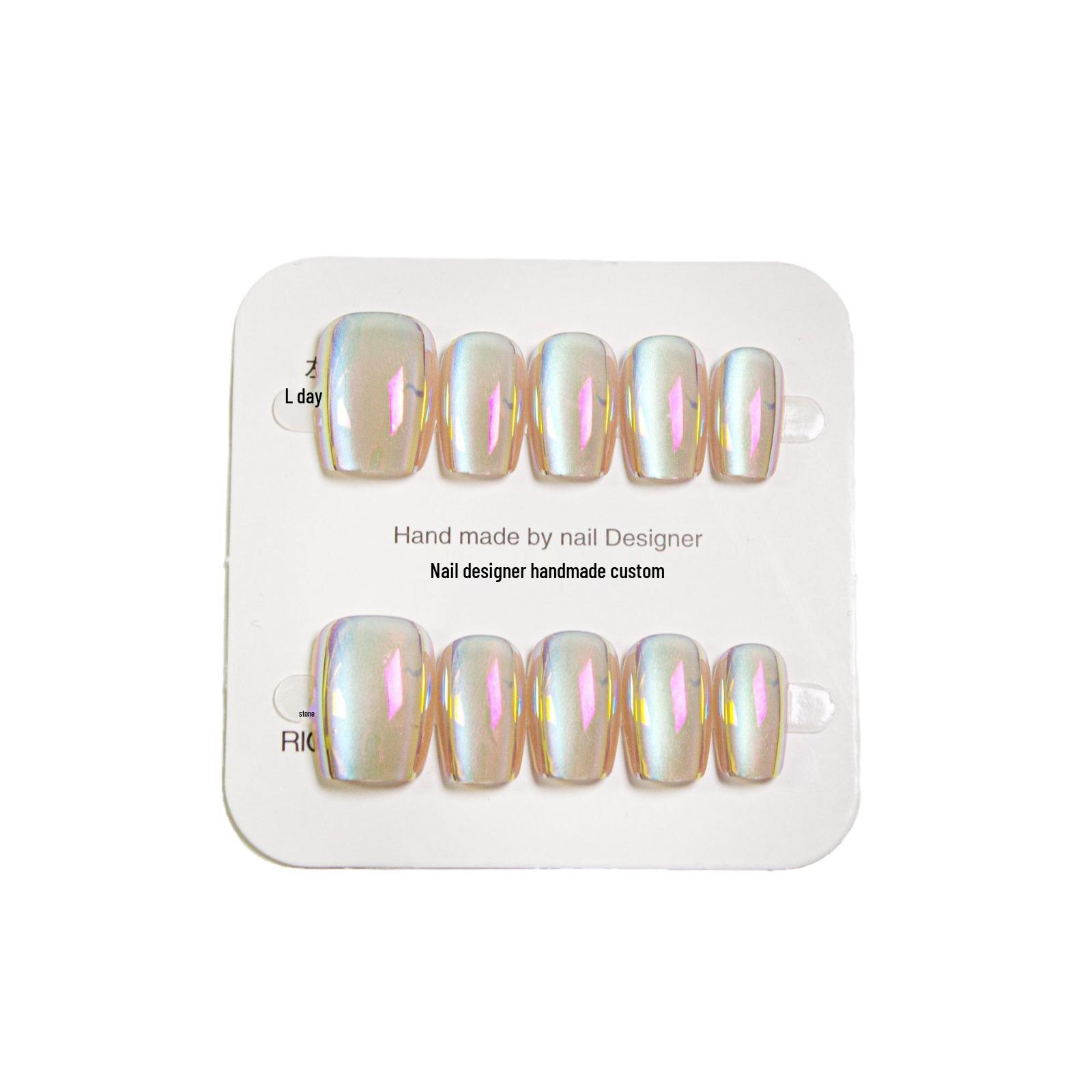 Летний маникюр ручной работы «Аврора»: Отбеливающие носимые накладные ногти патчи XS (Includes Four-Piece Set)
Летний маникюр ручной работы «Аврора»: Отбеливающие носимые накладные ногти патчи XS (Includes Four-Piece Set)