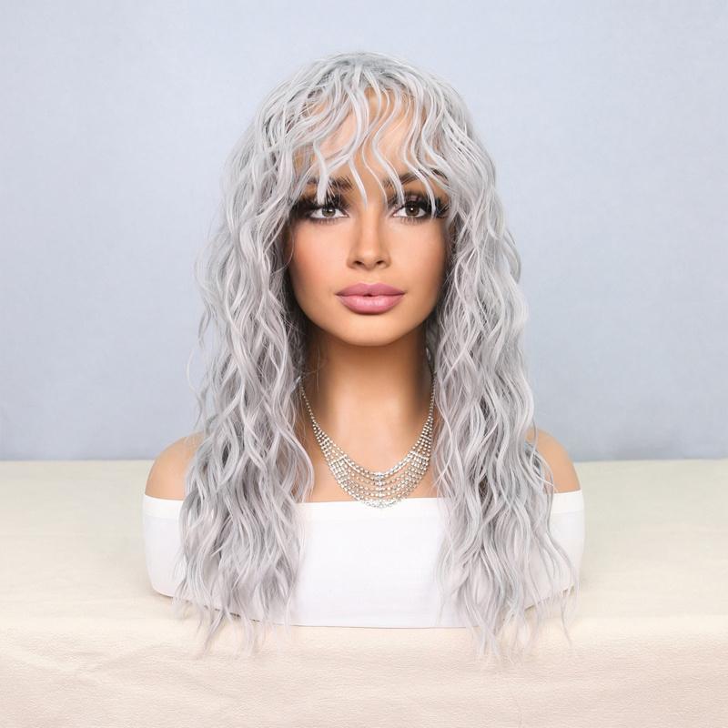 Synthetic Natural Grey Wig Long Curly Hair for Women Daily Use Wig with Bangs Cancer Patient Gift Outfits Costume Party серый
Synthetic Natural Grey Wig Long Curly Hair for Women Daily Use Wig with Bangs Cancer Patient Gift Outfits Costume Party серый