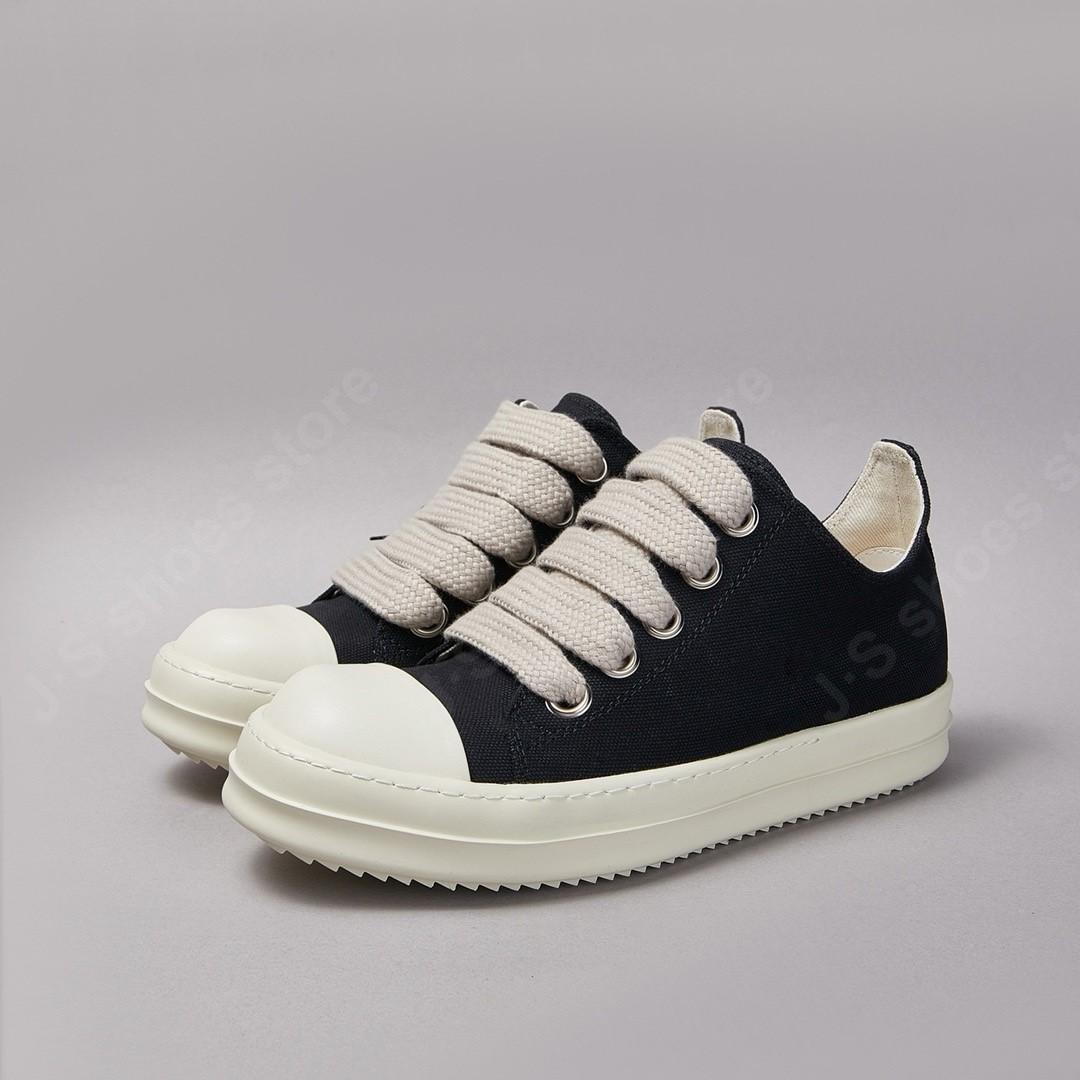 Brand Men Shoe R-o Women Sneakers Black Canvas Low Top Casual Sneaker Thick Sole Jumbo Laces Luxury Flat Shoes Boots 34
Brand Men Shoe R-o Women Sneakers Black Canvas Low Top Casual Sneaker Thick Sole Jumbo Laces Luxury Flat Shoes Boots 34