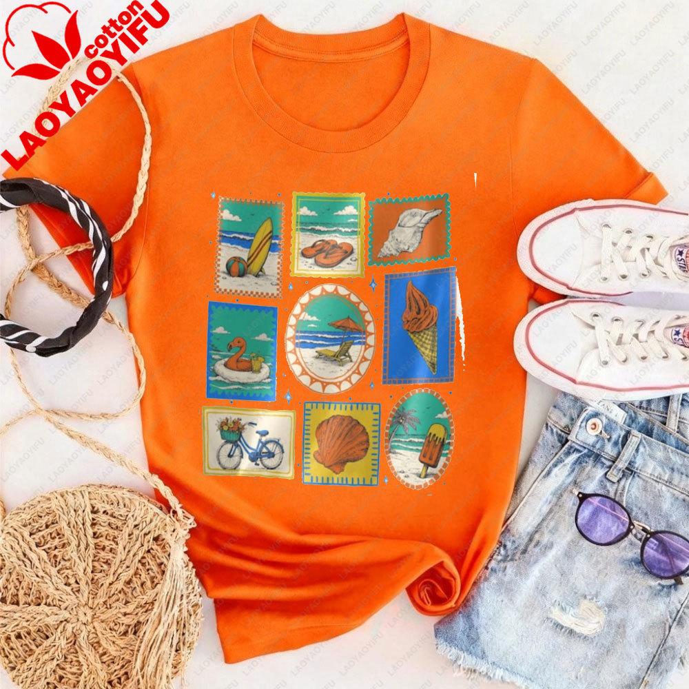 Vintage Beach Summer Shirt Coastal Vacation Tee for Women Beachy Graphic Clothes Women Tees Retro Stamp Sea Lovers Tops 4XL
Vintage Beach Summer Shirt Coastal Vacation Tee for Women Beachy Graphic Clothes Women Tees Retro Stamp Sea Lovers Tops 4XL