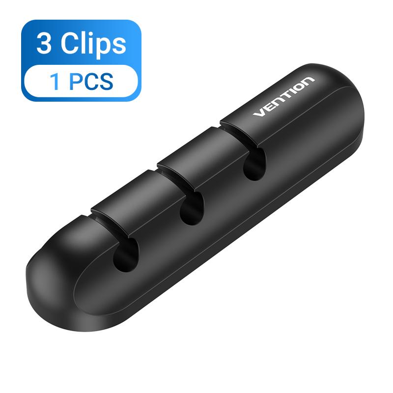 Vention Cable Organizer Silicone USB Cable Winder Desktop Car Management Clips for Data Headphone Earphone Mouse Wire Organizer Black KBTB0
Vention Cable Organizer Silicone USB Cable Winder Desktop Car Management Clips for Data Headphone Earphone Mouse Wire Organizer Black KBTB0