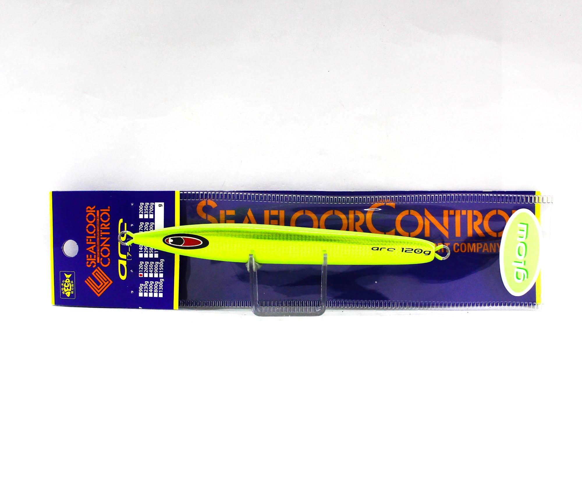 Seafloor Control Metal Jig Arc 120 grams Chart Yellow Zebra Glow GR (0975)
Seafloor Control Metal Jig Arc 120 grams Chart Yellow Zebra Glow GR (0975)