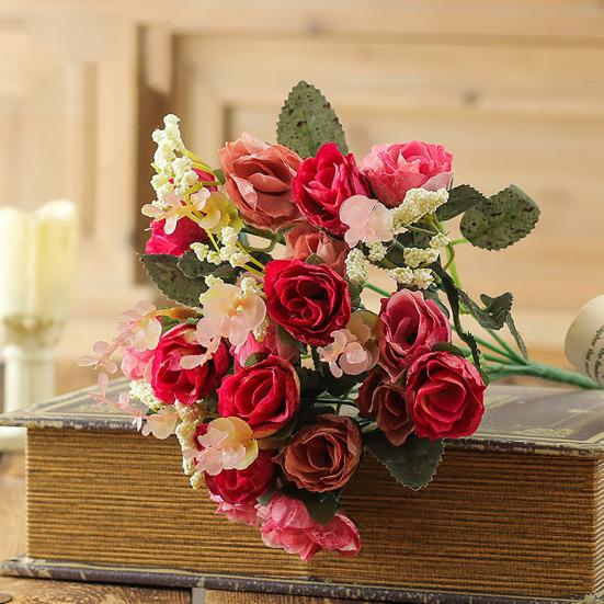 Artificial Roses Bunch Reusable Fake Flowers Maintenance-Free Faux Rose Bundle рожевий червоний колір
Artificial Roses Bunch Reusable Fake Flowers Maintenance-Free Faux Rose Bundle рожевий червоний колір