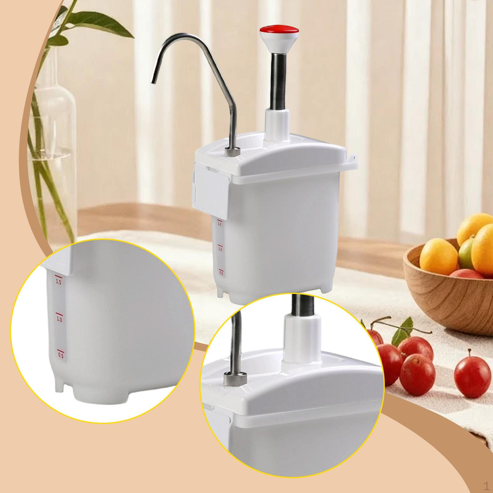 1.5L Manual Pump Dispenser, Pressure Bottle for Fructose, Condiment Dispensing Tool, белый
1.5L Manual Pump Dispenser, Pressure Bottle for Fructose, Condiment Dispensing Tool, белый