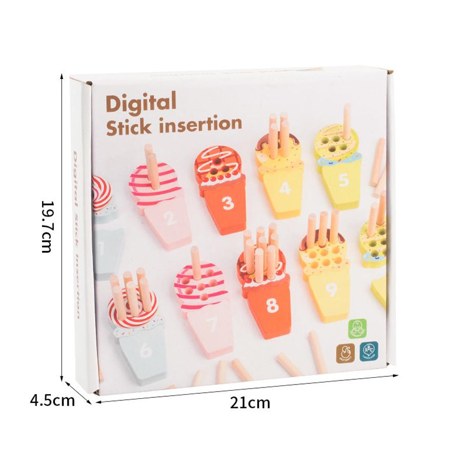 Baby Ice Cream Counting Peg Board Math Toy Montessori Teaching Tool Number Matching Cognition Kindergarten Learn Educatinal Game
Baby Ice Cream Counting Peg Board Math Toy Montessori Teaching Tool Number Matching Cognition Kindergarten Learn Educatinal Game