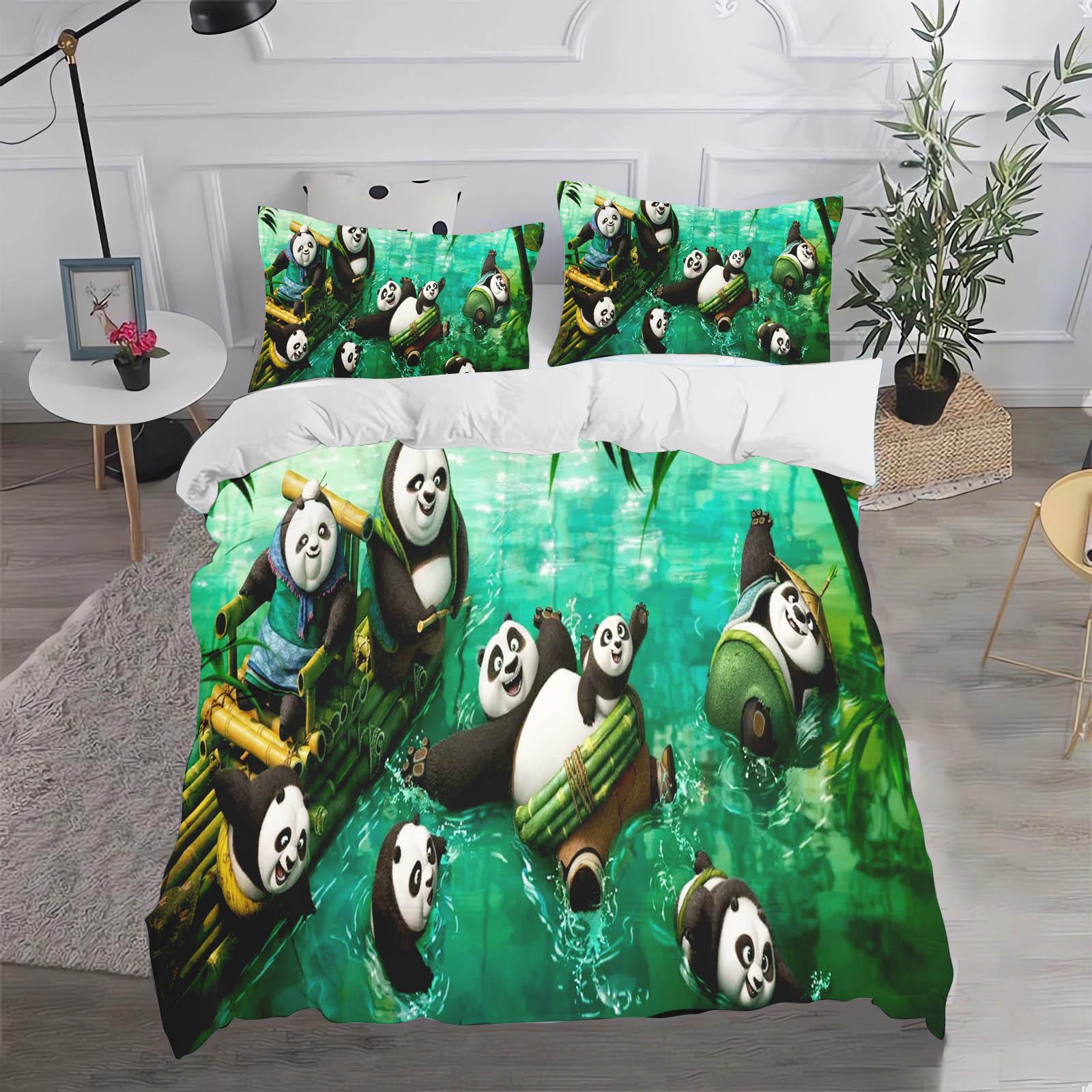 Кунг-фу Панда Дім Аніме Набір з 3 предметів 1 Підковдра 3D Дитяча постільна білизна з наволочкою Підходить для дітей та дорослих 220x240cm
Кунг-фу Панда Дім Аніме Набір з 3 предметів 1 Підковдра 3D Дитяча постільна білизна з наволочкою Підходить для дітей та дорослих 220x240cm