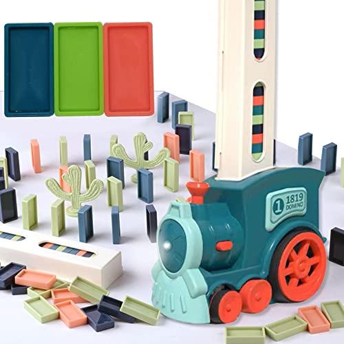 Prinlion Автоматическая игрушка Domino Train, 60 шт. Домино для детей Креативный набор блоков домино, создание и укладка игрушек со звуком и светом
Prinlion Автоматическая игрушка Domino Train, 60 шт. Домино для детей Креативный набор блоков домино, создание и укладка игрушек со звуком и светом