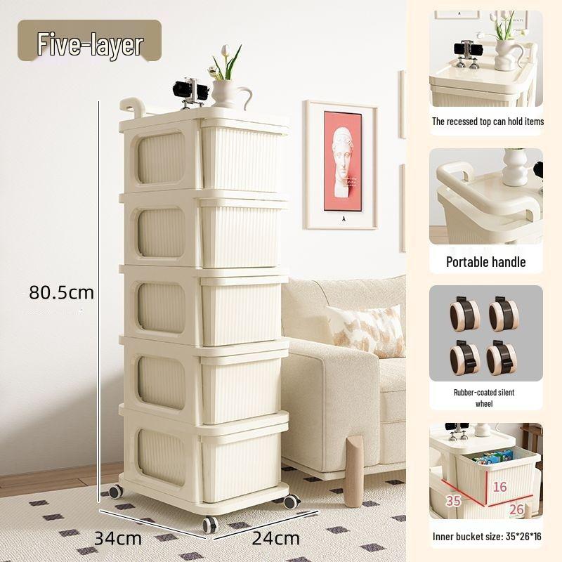 Mobile Plastic Storage Cart for Living Room & Bedroom 2-Layer with Wheels
Mobile Plastic Storage Cart for Living Room & Bedroom 2-Layer with Wheels