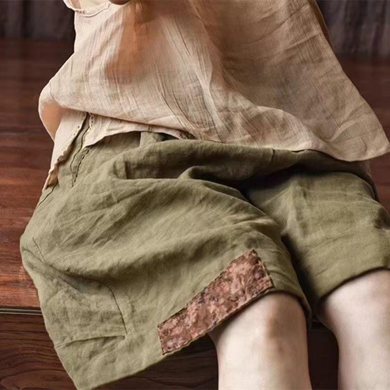 Women Retro Ethnic Style Patch Oversize Short Pants Summer Female Casual High Waist Beach Shorts S чорний
Women Retro Ethnic Style Patch Oversize Short Pants Summer Female Casual High Waist Beach Shorts S чорний