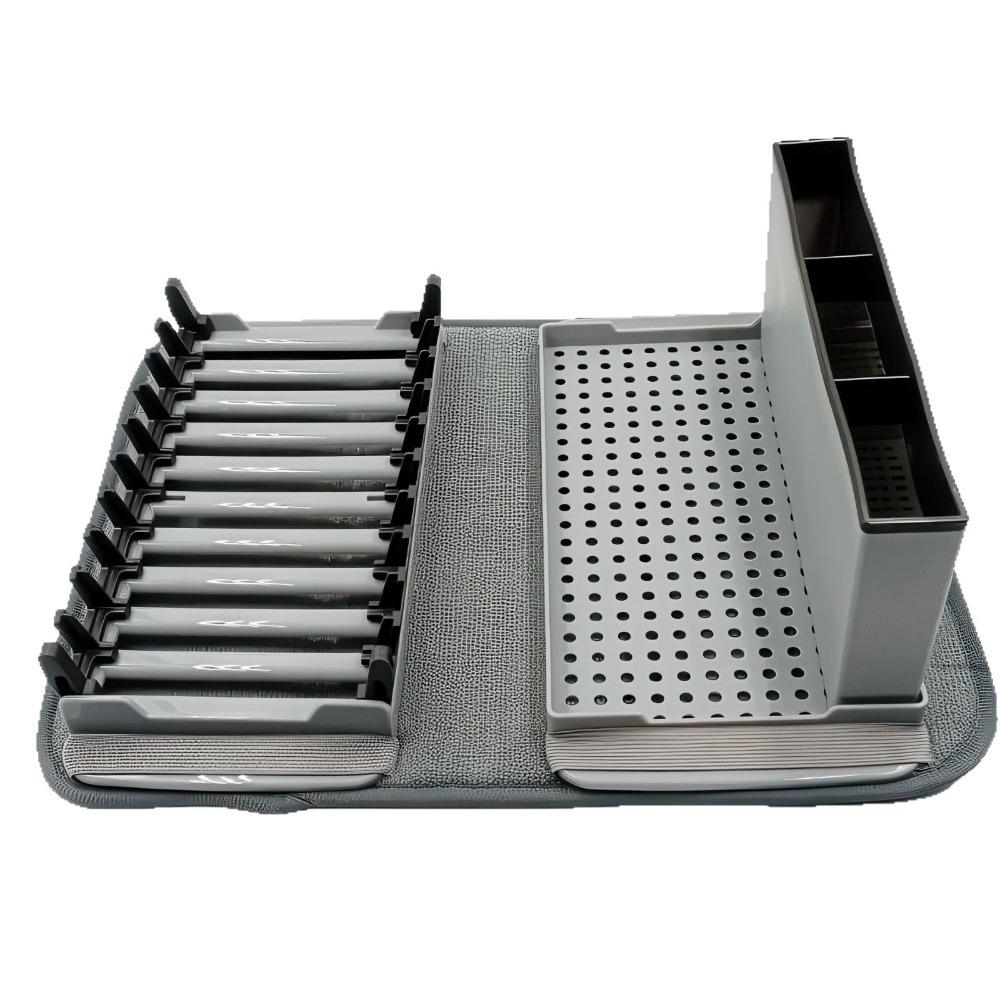 Складная сушилка для посуды Нескользящий кухонный термоизолированный коврик Универсальный коврик для сушки столовой посуды Столешница серый
Складная сушилка для посуды Нескользящий кухонный термоизолированный коврик Универсальный коврик для сушки столовой посуды Столешница серый