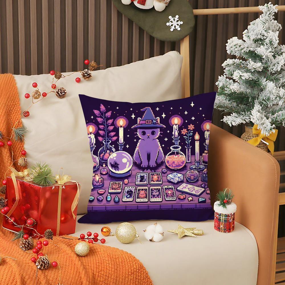 Halloween Cartoon Cute Purple Cat Pillow Case Printing Pillowcase Living Room Sofa Cushion Cover Bedroom Room Decor 30X30cm
Halloween Cartoon Cute Purple Cat Pillow Case Printing Pillowcase Living Room Sofa Cushion Cover Bedroom Room Decor 30X30cm