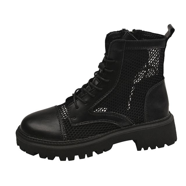 Lucyever/летние ботильоны с дышащей сеткой, женские крутые ботинки на платформе со шнуровкой, женская повседневная обувь на толстой подошве на молнии 36 чёрный
Lucyever/летние ботильоны с дышащей сеткой, женские крутые ботинки на платформе со шнуровкой, женская повседневная обувь на толстой подошве на молнии 36 чёрный