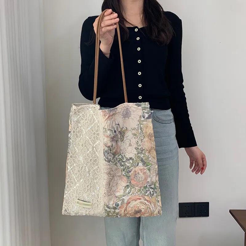 Холщовая сумка-тоут премиум-класса с кружевом «Роза» - Женская летняя сумка через плечо для ленивых поездок на работу One Size
Холщовая сумка-тоут премиум-класса с кружевом «Роза» - Женская летняя сумка через плечо для ленивых поездок на работу One Size