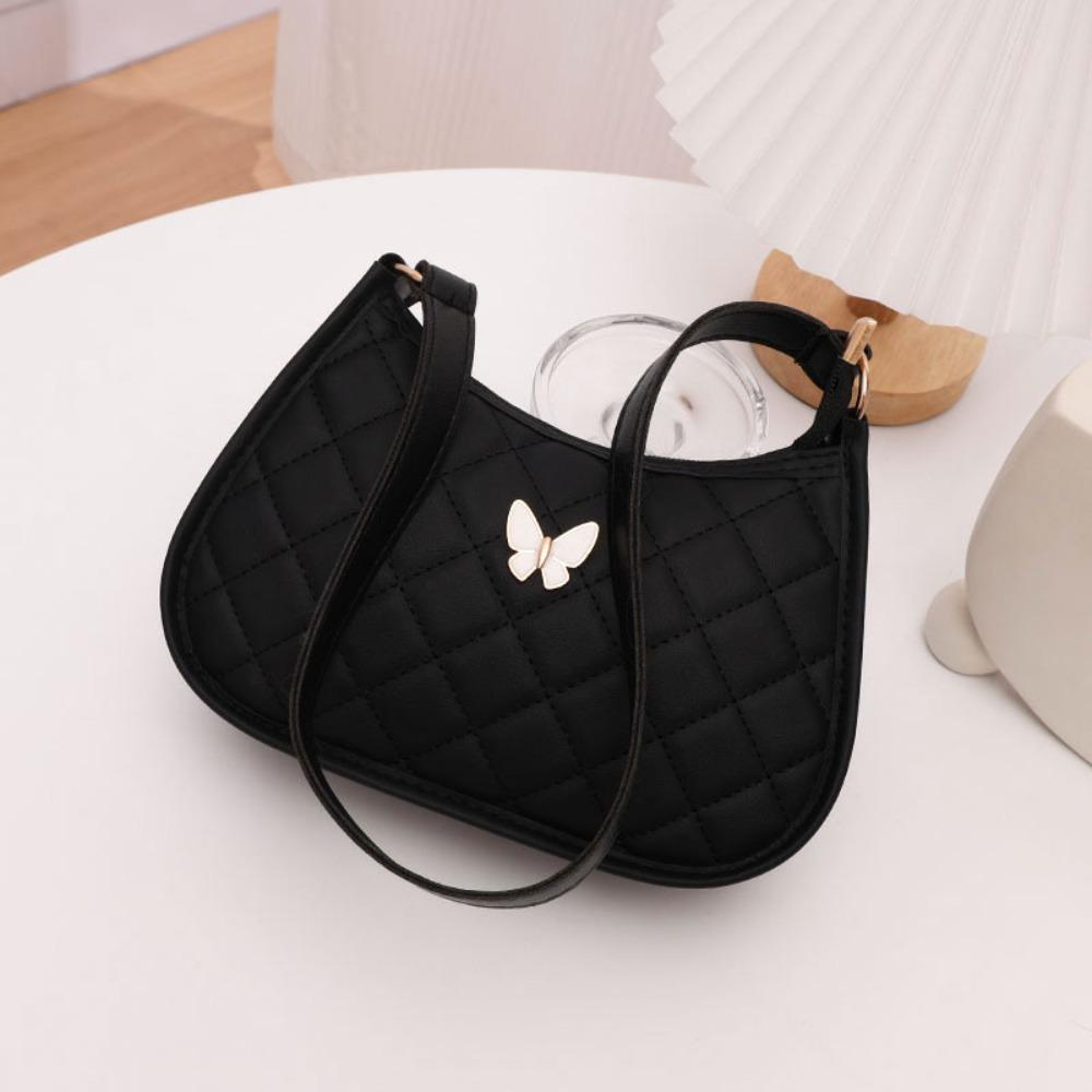 Fashion Butterfly Shoulder Bag PU Leather Korean Crossbody Bag Versatile Large Capacity Half Moon Bag For Woman чорний
Fashion Butterfly Shoulder Bag PU Leather Korean Crossbody Bag Versatile Large Capacity Half Moon Bag For Woman чорний