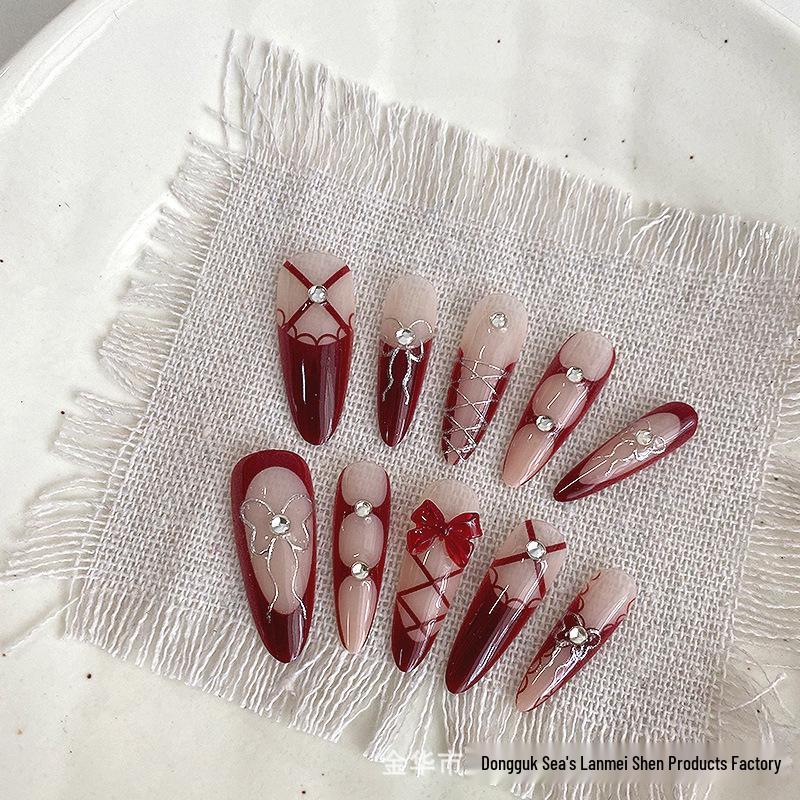 Y2K Punk Red Stiletto False Nails - Handmade & Advanced Finish M Red Stiletto 
Y2K Punk Red Stiletto False Nails - Handmade & Advanced Finish M Red Stiletto