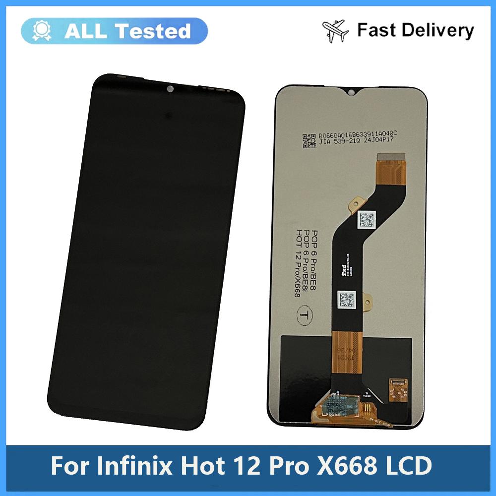 LCD Screen and Digitizer Full Assembly For Infinix Hot 12 Pro X668C
LCD Screen and Digitizer Full Assembly For Infinix Hot 12 Pro X668C