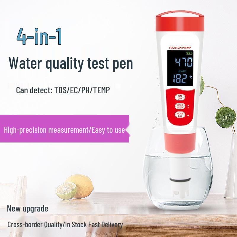Portable Multi-Parameter Water Quality Meter: TDS, pH, EC, Conductivity & Temperature Monitor for Labs & Aquaculture
Portable Multi-Parameter Water Quality Meter: TDS, pH, EC, Conductivity & Temperature Monitor for Labs & Aquaculture