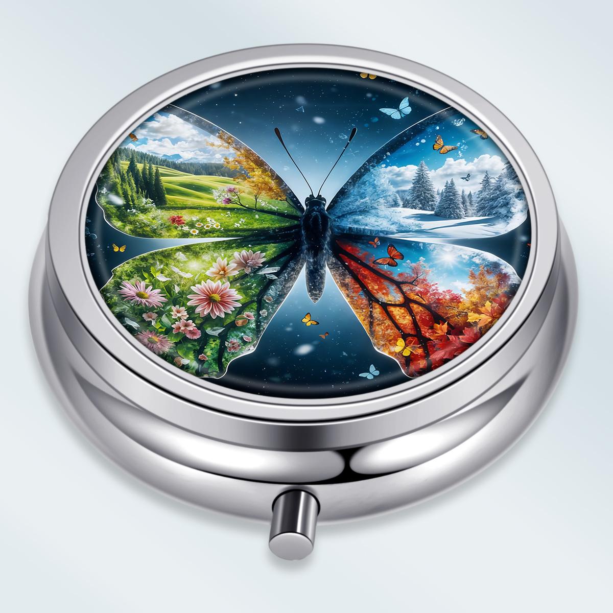 Portable Pill Box with 3 Compartments, Mini Metal Medicine Organizer Case, Cute Printed Pill Container for Vitamins, Pills, Jewelry, Travel, Daily Use разноцветный
Portable Pill Box with 3 Compartments, Mini Metal Medicine Organizer Case, Cute Printed Pill Container for Vitamins, Pills, Jewelry, Travel, Daily Use разноцветный
