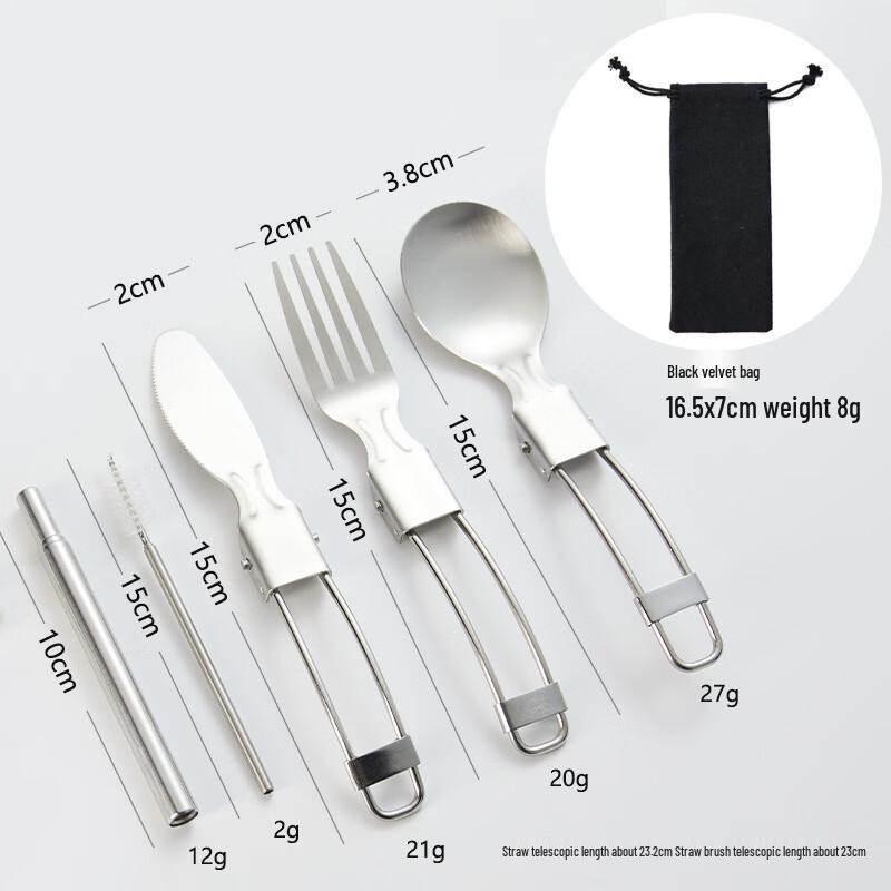 Ruhan 316 Stainless Steel Portable Folding Cutlery Set
Ruhan 316 Stainless Steel Portable Folding Cutlery Set