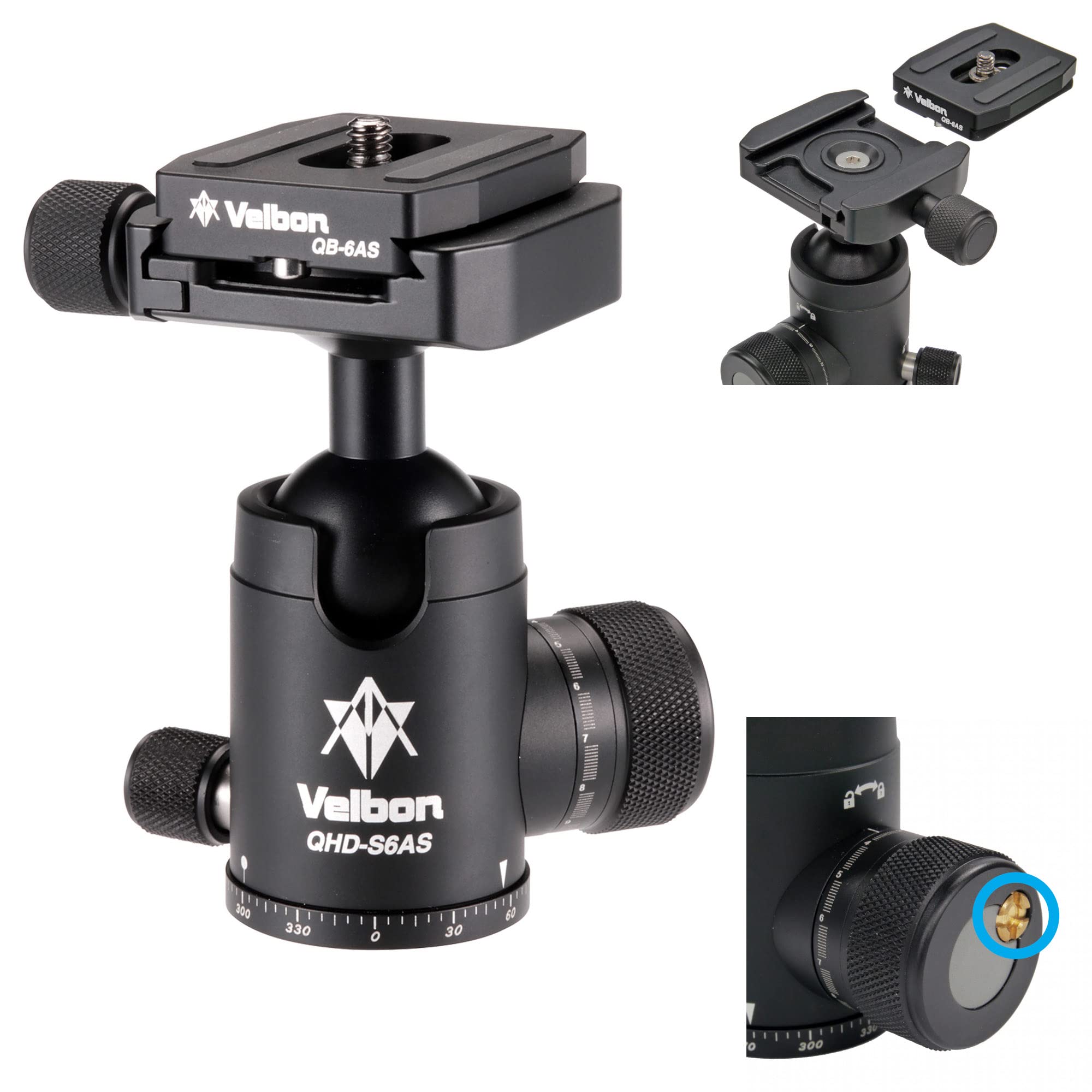 Velbon AZ Medium Ball Machined Aluminum with Torque Compatible with DSLR and Mirrorless with Independent Horizontal 0017915858107 QHD-S6AS Head, чорний
Velbon AZ Medium Ball Machined Aluminum with Torque Compatible with DSLR and Mirrorless with Independent Horizontal 0017915858107 QHD-S6AS Head, чорний