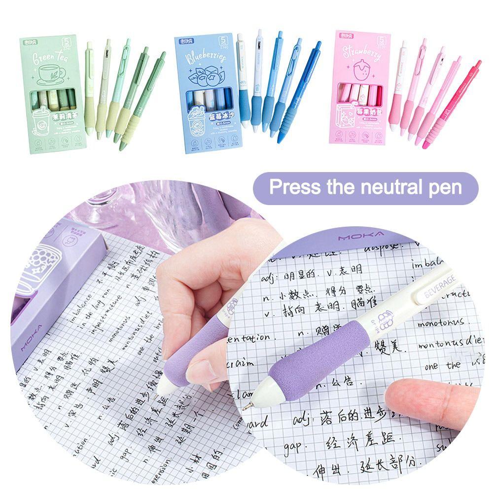 5PCS/Set Quick Drying Black Pen Soft Grip Ballpoint Pen New Gel Pen Writing Tool фіолетовий
5PCS/Set Quick Drying Black Pen Soft Grip Ballpoint Pen New Gel Pen Writing Tool фіолетовий
