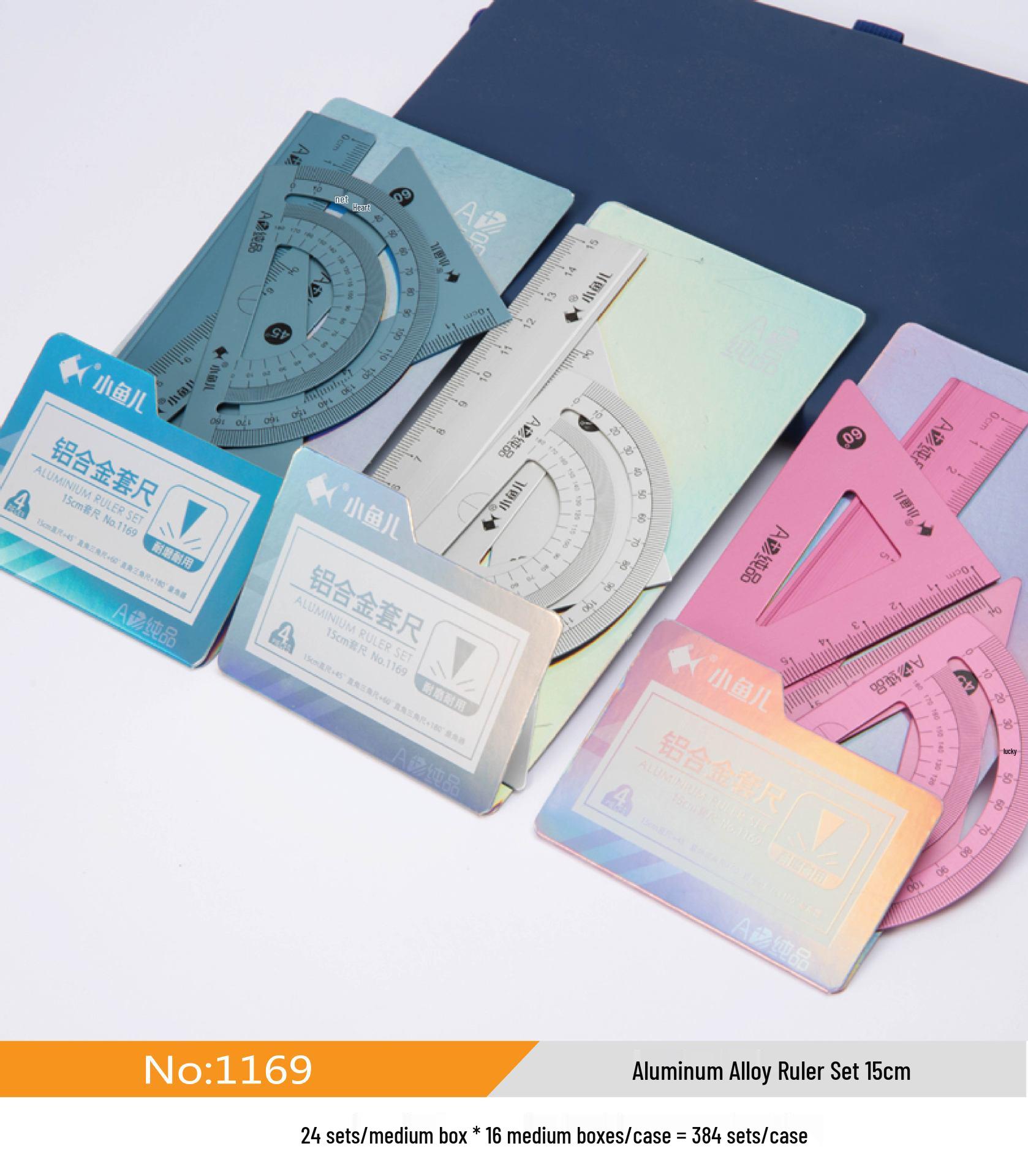 15cm Aluminum Alloy Ruler Set: Student Precision Four-Piece Metal Rulers - Ideal Festival Gift Mixed Three Colors
15cm Aluminum Alloy Ruler Set: Student Precision Four-Piece Metal Rulers - Ideal Festival Gift Mixed Three Colors