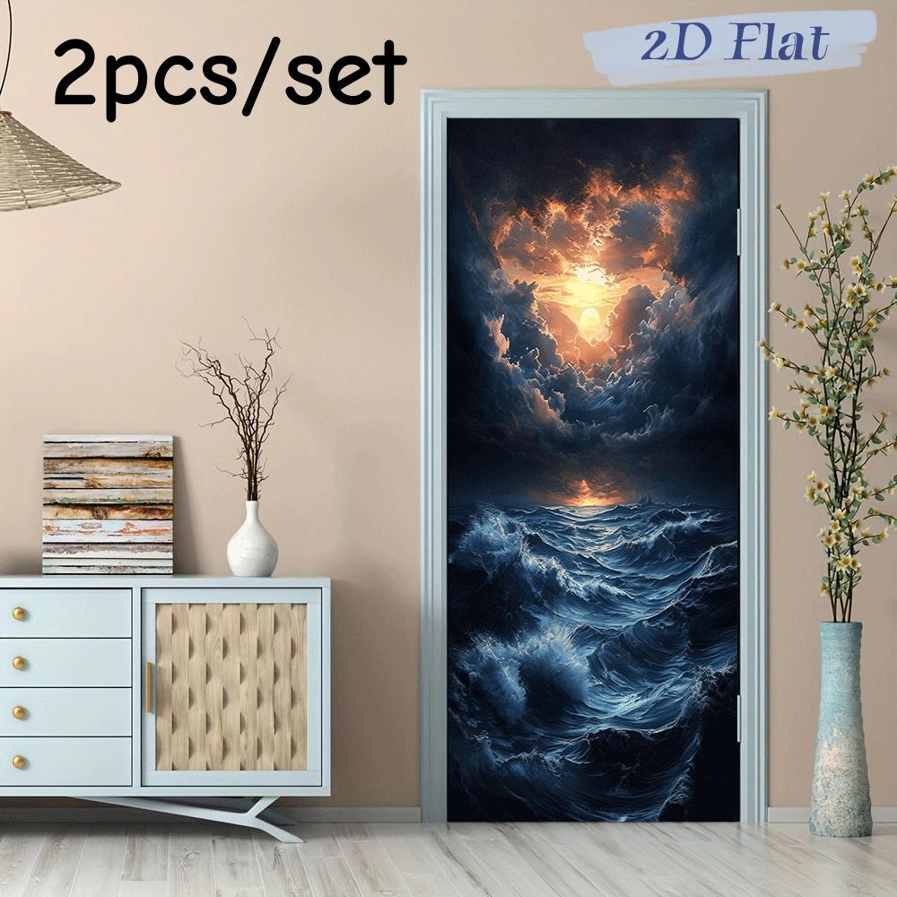 2pcs stunning sea view wall stickers sunset ocean storm cloud home decoration stickers living room bedroom entrance wall art sti (as the picture,38.5x200cmx2)
2pcs stunning sea view wall stickers sunset ocean storm cloud home decoration stickers living room bedroom entrance wall art sti (as the picture,38.5x200cmx2)