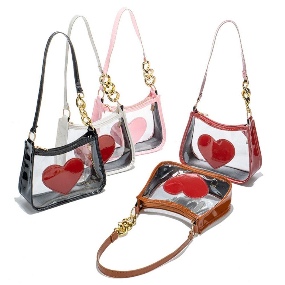 Zipper PVC Jelly Bag Dumpling Shape Handbag The New Underarm Bag Work
Zipper PVC Jelly Bag Dumpling Shape Handbag The New Underarm Bag Work