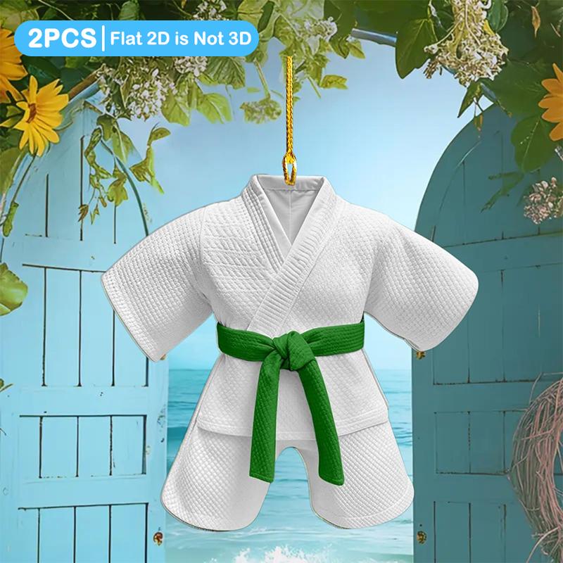 2Pcs Taekwondo Costume Theme Flat 2D Acrylic Pendant Suitable For Car Rearview Mirror Pendant as the picture
2Pcs Taekwondo Costume Theme Flat 2D Acrylic Pendant Suitable For Car Rearview Mirror Pendant as the picture