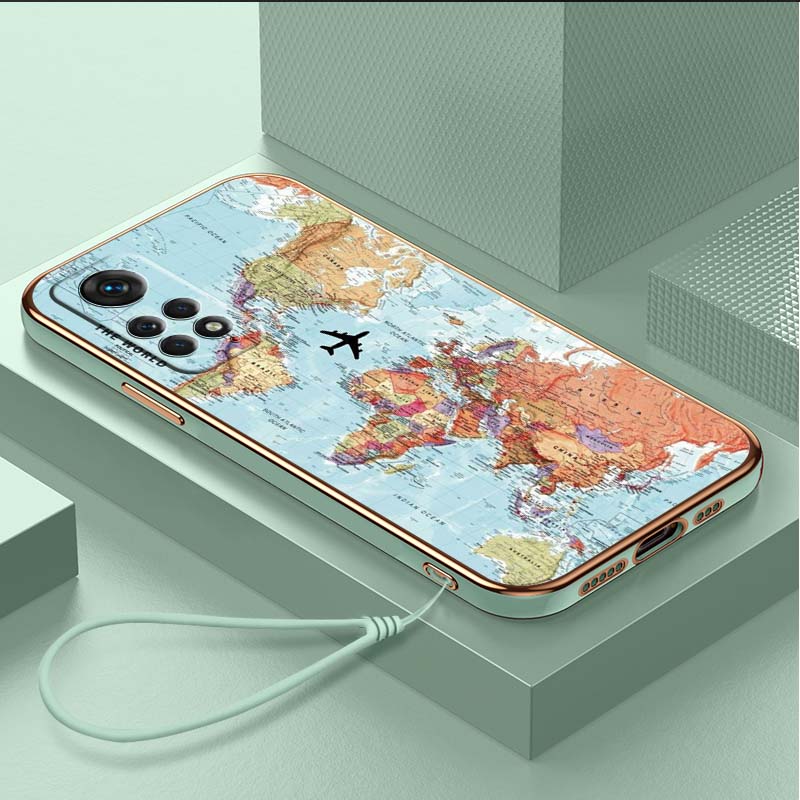 Роскошный чехол для телефона из ТПУ с ремешком для Xiaomi Poco F4 F5 M4 M5 X3 X4 X5 13T Redmi Note 10S 11S 10C 13C, чехлы A29, художественная обложка с картой мира
Роскошный чехол для телефона из ТПУ с ремешком для Xiaomi Poco F4 F5 M4 M5 X3 X4 X5 13T Redmi Note 10S 11S 10C 13C, чехлы A29, художественная обложка с картой мира