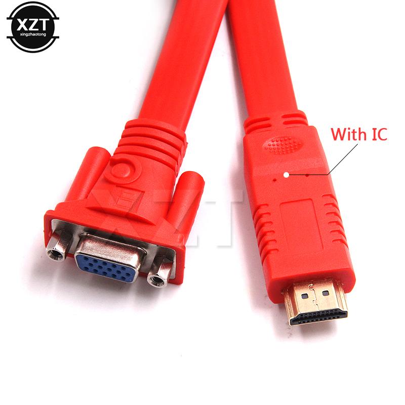 HD 1080P HDMI-совместимый к VGA адаптер-конвертер Плоский кабель Для Xbox PS4 ПК ноутбука ТВ-бокса к проектору дисплею HDTV красный
HD 1080P HDMI-совместимый к VGA адаптер-конвертер Плоский кабель Для Xbox PS4 ПК ноутбука ТВ-бокса к проектору дисплею HDTV красный