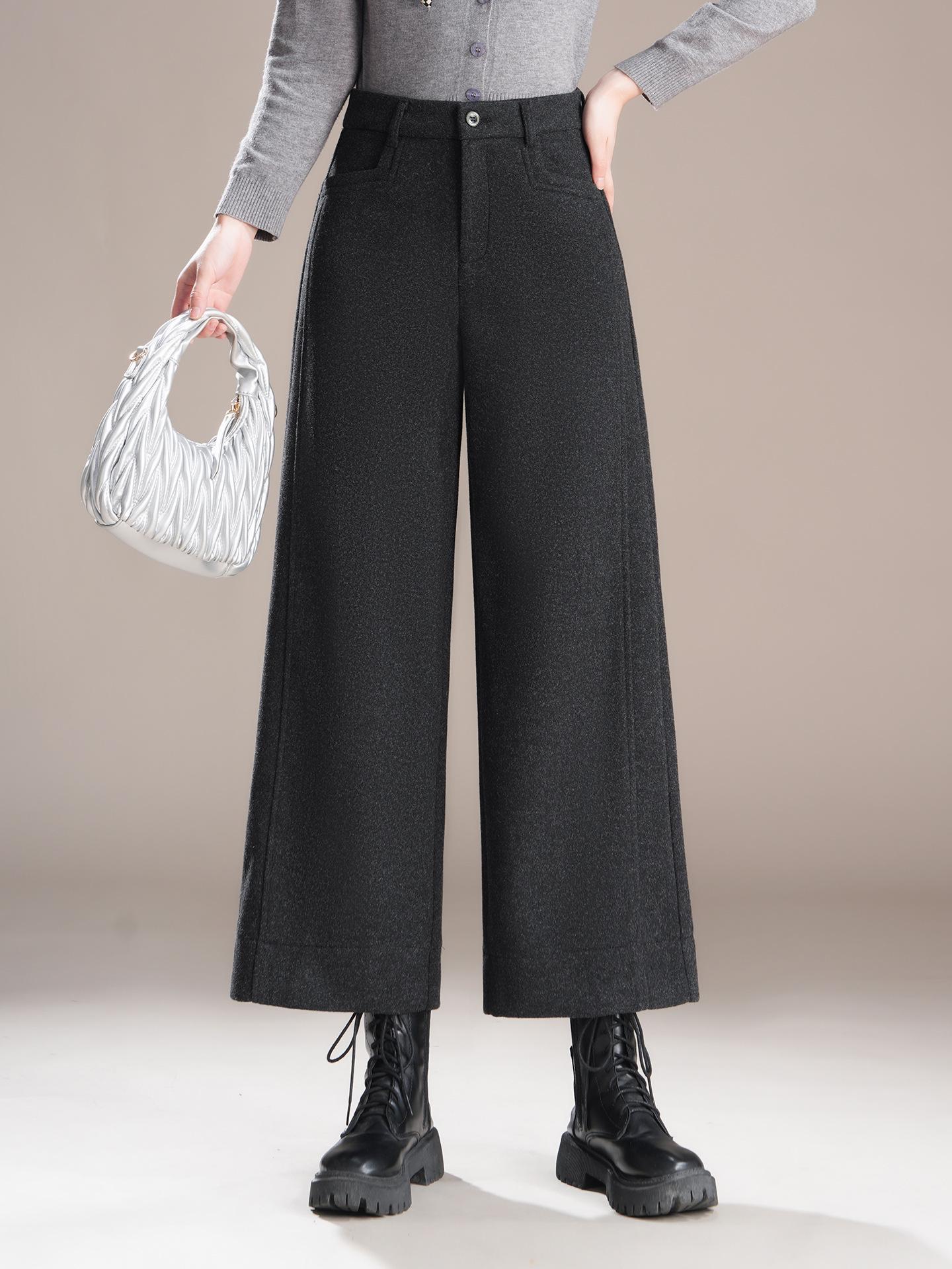 Women s High-Waisted Wool Wide-Leg Pants - Warm, Versatile, Fashionable Straight-Leg, Cropped for Autumn/Winter 2025. 29 чорний колір сірий
Women s High-Waisted Wool Wide-Leg Pants - Warm, Versatile, Fashionable Straight-Leg, Cropped for Autumn/Winter 2025. 29 чорний колір сірий