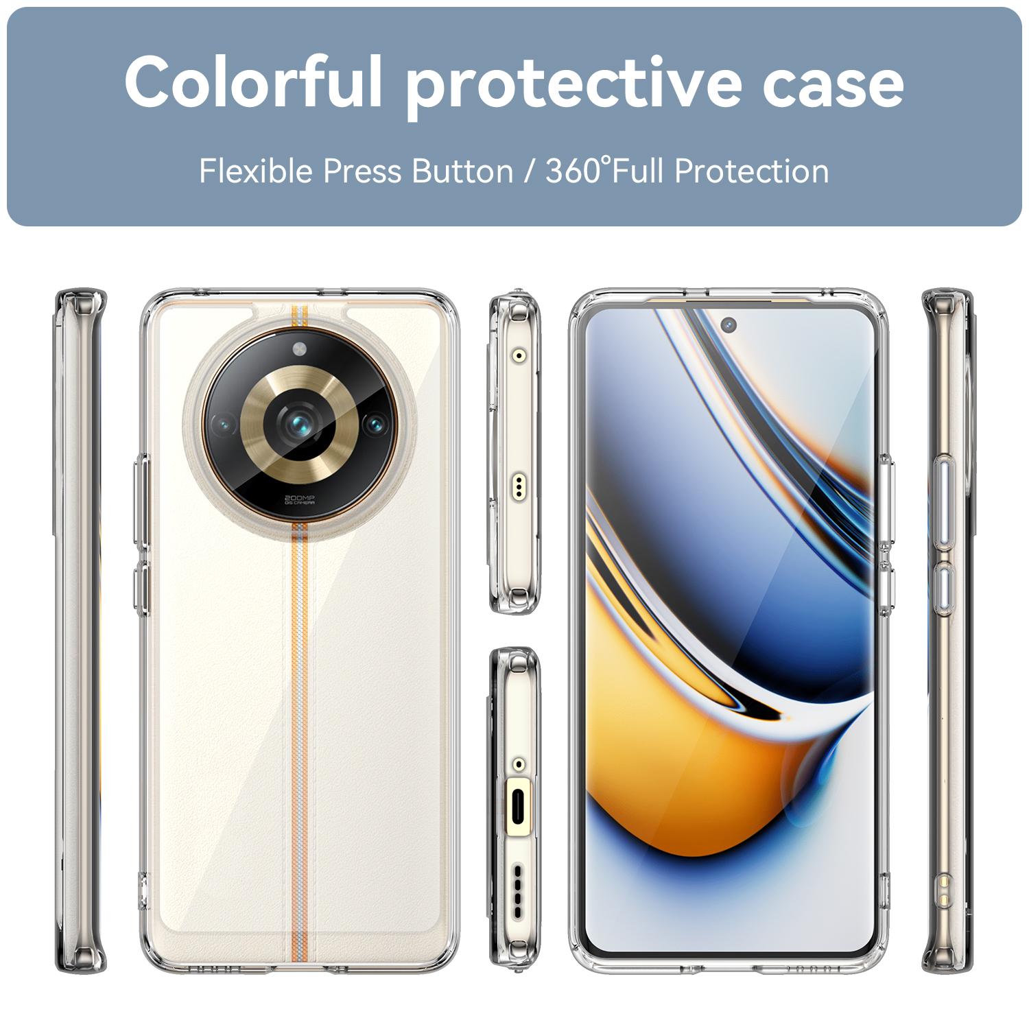 For Realme 11 Pro 5G/11 Pro+ 5G/Narzo 60 Pro 5G TPU+Acrylic Case Mobile Phone Back Protector Cover Black
For Realme 11 Pro 5G/11 Pro+ 5G/Narzo 60 Pro 5G TPU+Acrylic Case Mobile Phone Back Protector Cover Black