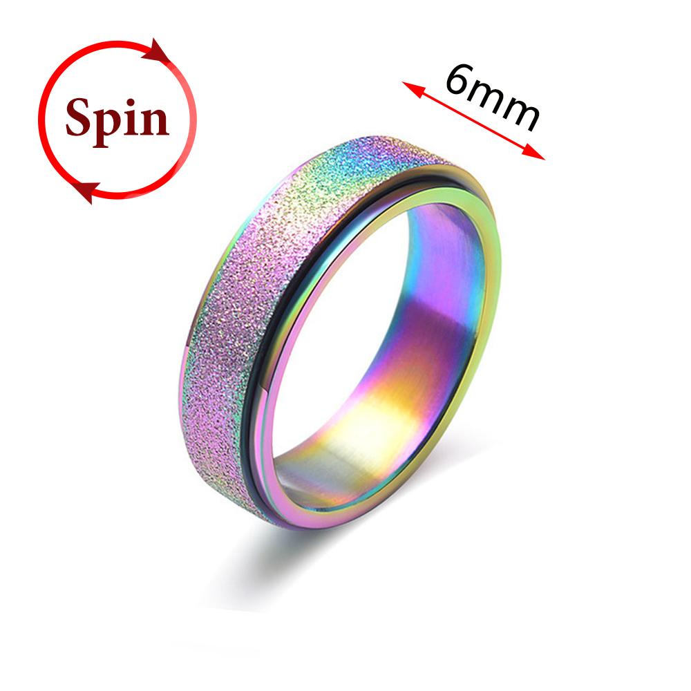 Anxiety Fidget Rings for Women Spinning Spinner Rotating Titanium Stainless Steel Anti Stress Release Accessories Ring For Men 13
Anxiety Fidget Rings for Women Spinning Spinner Rotating Titanium Stainless Steel Anti Stress Release Accessories Ring For Men 13