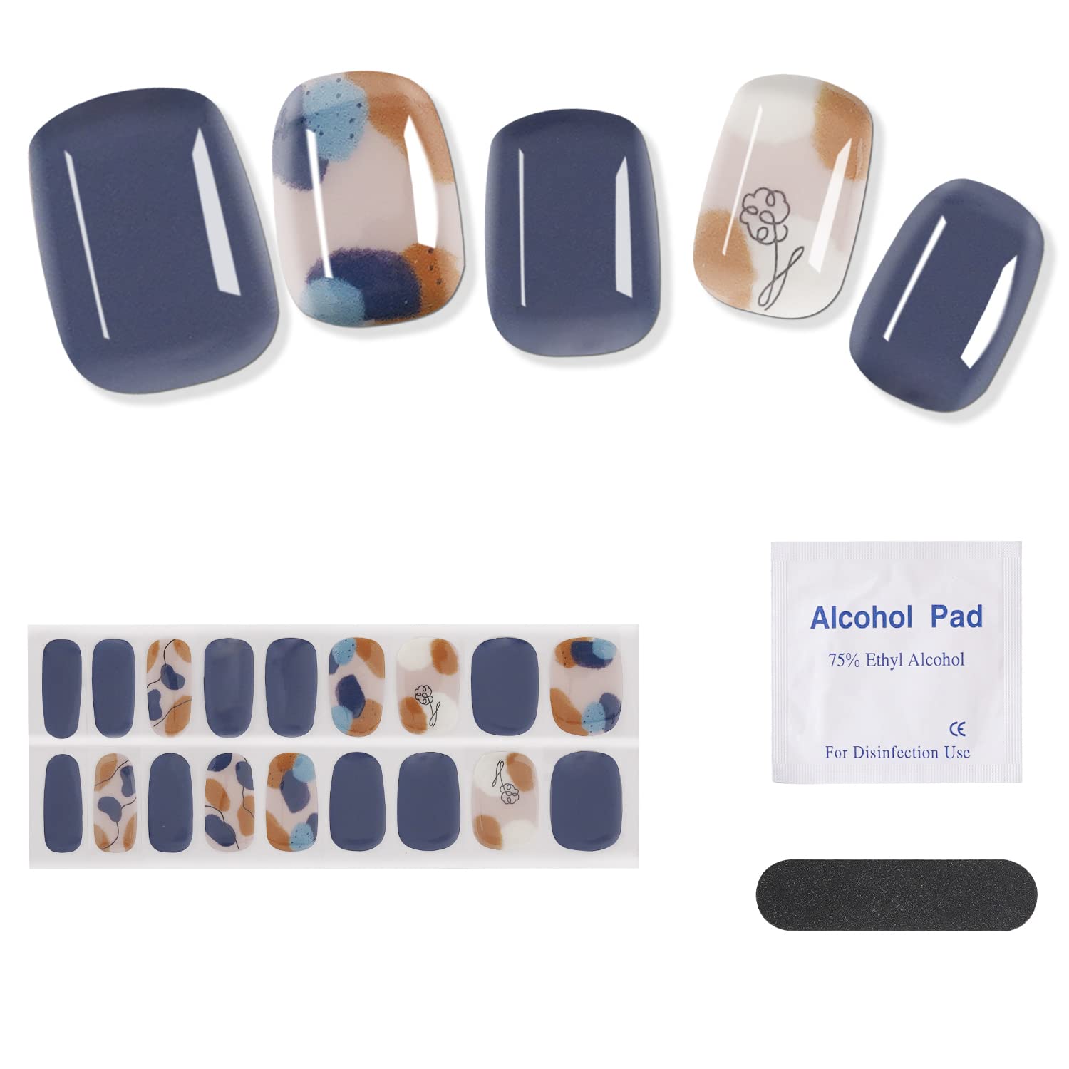 NIUANIUA Gel Nail Stickers Hardening Type Nail Stickers Gel Nails Just Stick Set of 24 Gel Nail Stickers Blue Orange Gel Nail DIY Kit Suitable for
NIUANIUA Gel Nail Stickers Hardening Type Nail Stickers Gel Nails Just Stick Set of 24 Gel Nail Stickers Blue Orange Gel Nail DIY Kit Suitable for