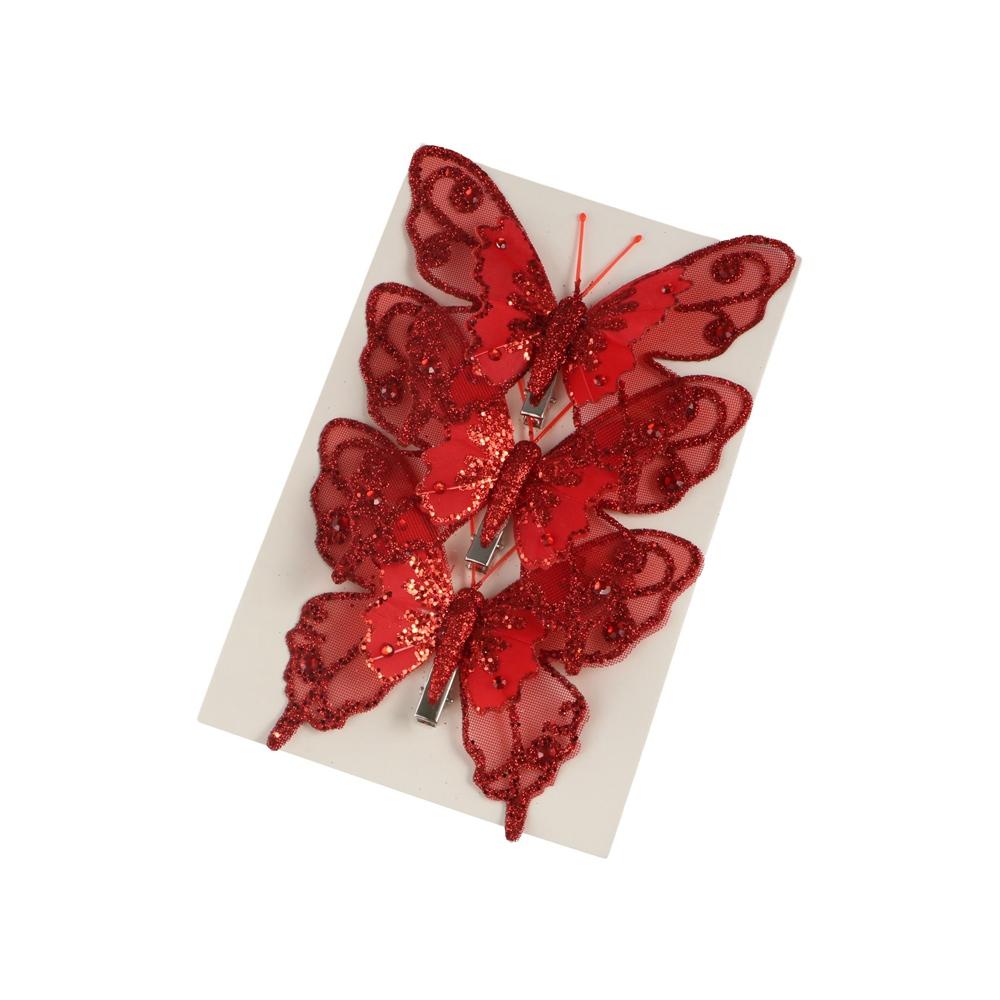 3pcs Simulation Christmas Glitter Butterfly Christmas Tree Hanging Decoration Party Favors red-style 1 
3pcs Simulation Christmas Glitter Butterfly Christmas Tree Hanging Decoration Party Favors red-style 1