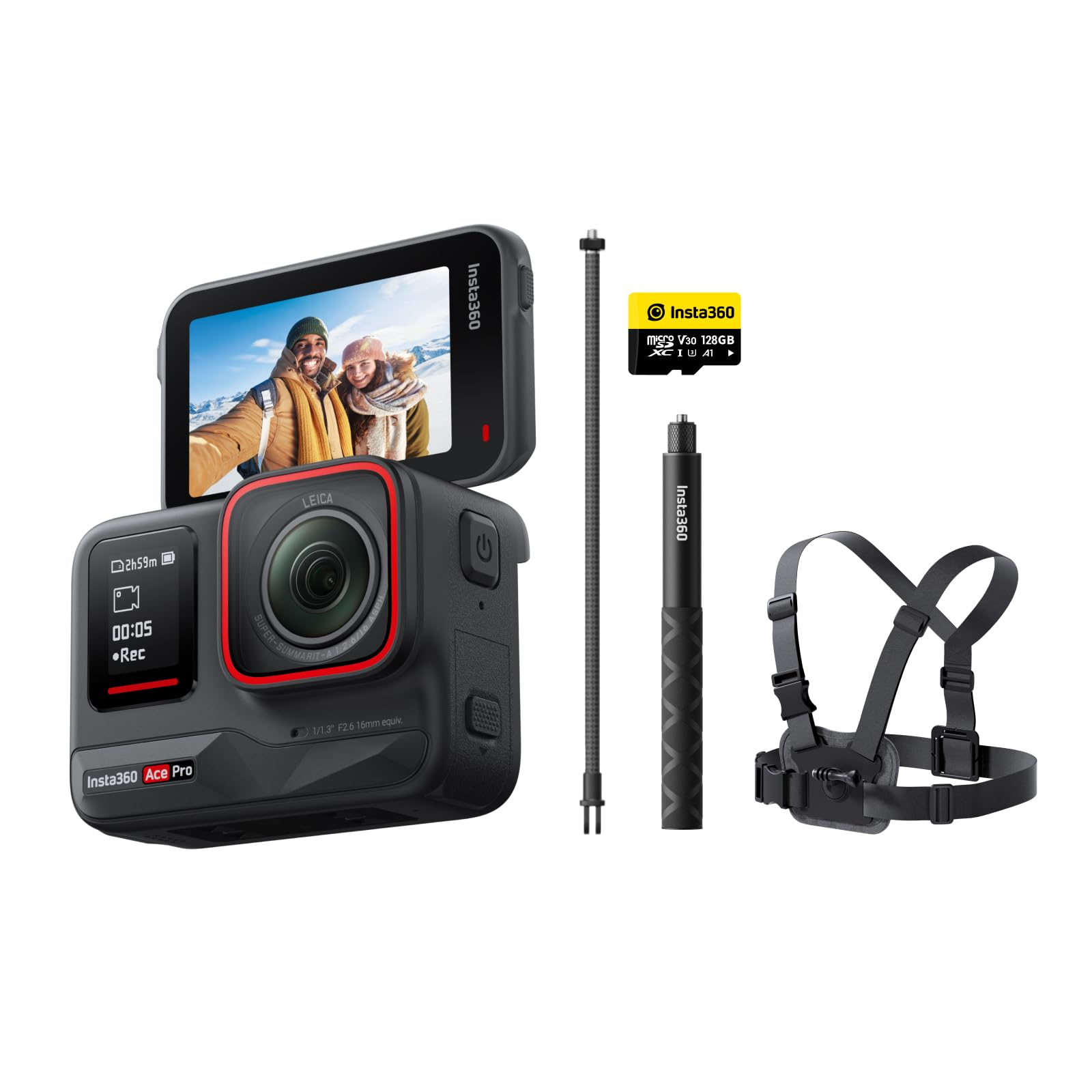 Insta360 Ace Pro Action Camera with Leica Waterproof Sensor and 5nm AI Chip AI Noise Reduction Overwhelming Image Quality 4K120fps Flip Screen
Insta360 Ace Pro Action Camera with Leica Waterproof Sensor and 5nm AI Chip AI Noise Reduction Overwhelming Image Quality 4K120fps Flip Screen
