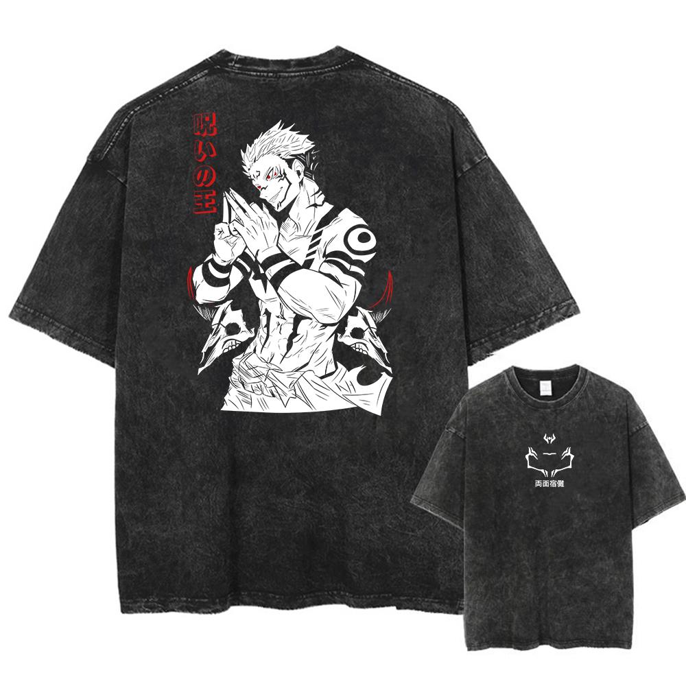 Men Fashion Streetwear Washed Black T-Shirt Japanese Anime Graphic Print T Shirt Summer Cotton Oversized Tops Tees 3XL
Men Fashion Streetwear Washed Black T-Shirt Japanese Anime Graphic Print T Shirt Summer Cotton Oversized Tops Tees 3XL