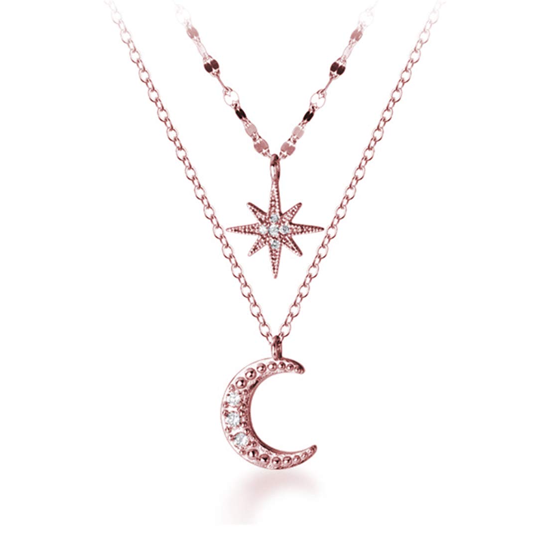 SLUYNZ 925 Sterling Silver Layer Chain Chain Star Moon Choker намисто для жінок підлітків дівчина Layer Chain Choker
SLUYNZ 925 Sterling Silver Layer Chain Chain Star Moon Choker намисто для жінок підлітків дівчина Layer Chain Choker