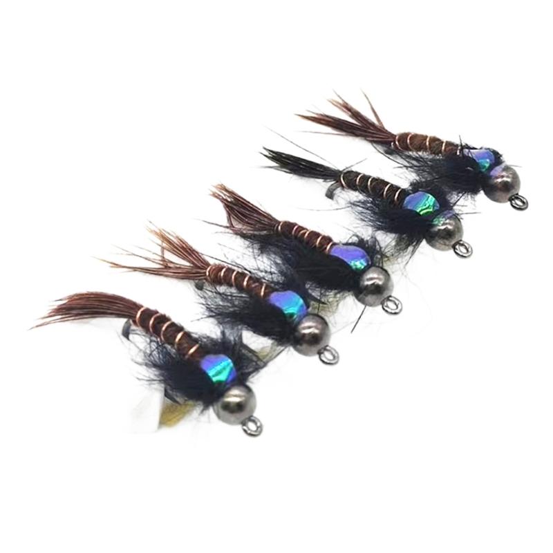 6pcs Metal Head Nymph Fly Fishing Lures With High Density Weight For Fast Sinking And Enhances Durability In Saltwater 10
6pcs Metal Head Nymph Fly Fishing Lures With High Density Weight For Fast Sinking And Enhances Durability In Saltwater 10