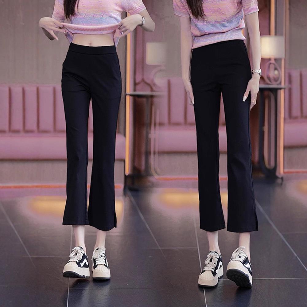 Petite Women s Black Micro-Flare Slit Leggings - Versatile Seven-Eighth Length for Spring & Autumn. Double Extra Large
Petite Women s Black Micro-Flare Slit Leggings - Versatile Seven-Eighth Length for Spring & Autumn. Double Extra Large